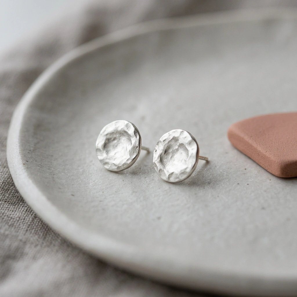 Zilveren oorstekers — Zilver